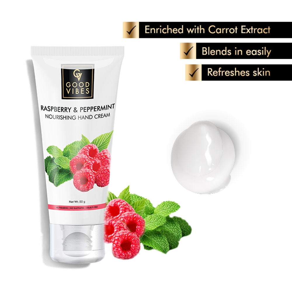 Good Vibes Nourishing Hand Cream - Raspberry and Peppermint