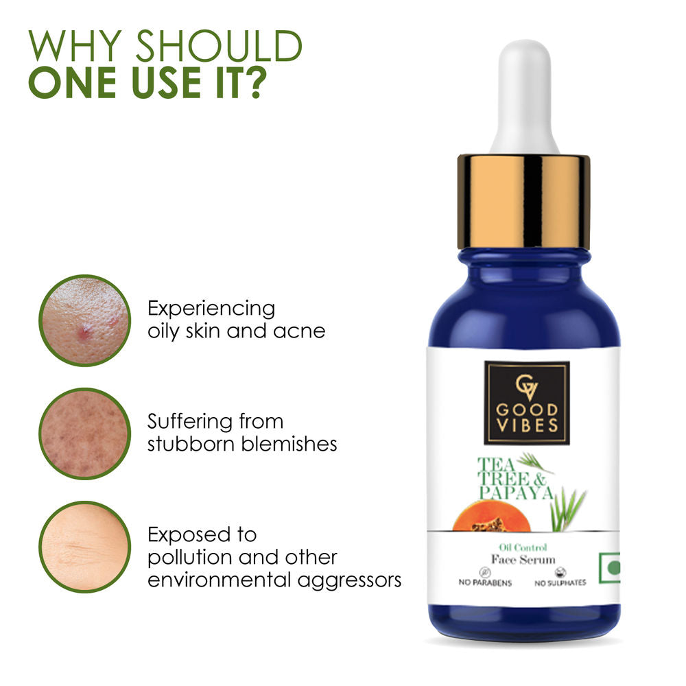 Good Vibes Tea Tree & Papaya Oil Control Serum