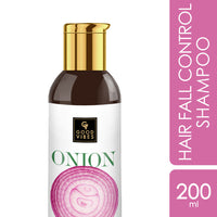 Thumbnail for Good Vibes Onion Hairfall Control Shampoo With Keratin, Corn, Wheat Protein & Soy