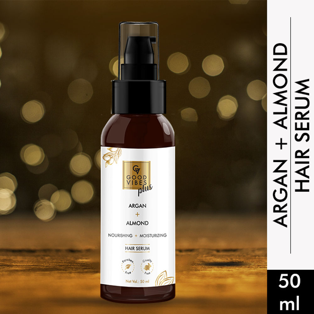 Good Vibes Argan & Almond Nourishing & Moisturizing Hair Serum