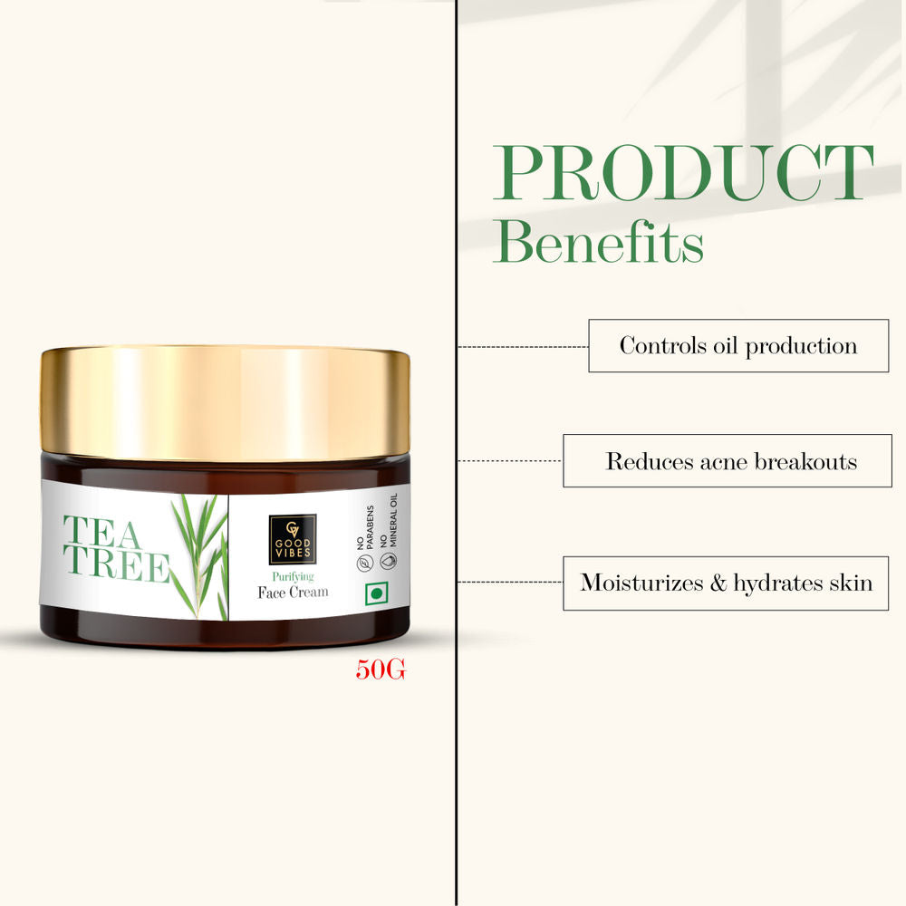Good Vibes Tea Tree Purifying Face Cream