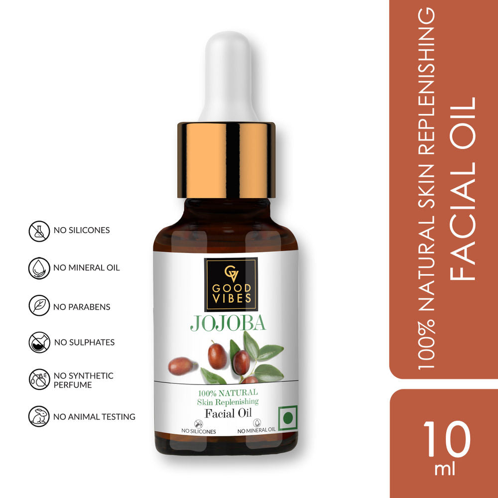 Good Vibes 100% Natural Jojoba Skin Replenishing Facial Oil