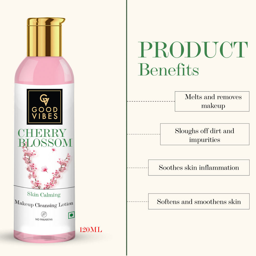 Good Vibes Skin Calming Makeup Cleansing Lotion - Cherry Blossom