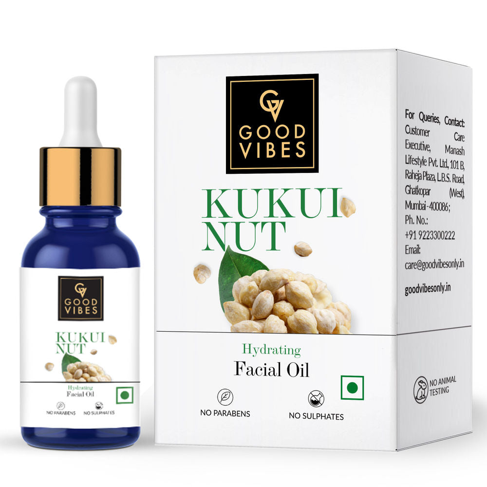 Good Vibes Skin Hydrating Facial Oil - Kukui Nut
