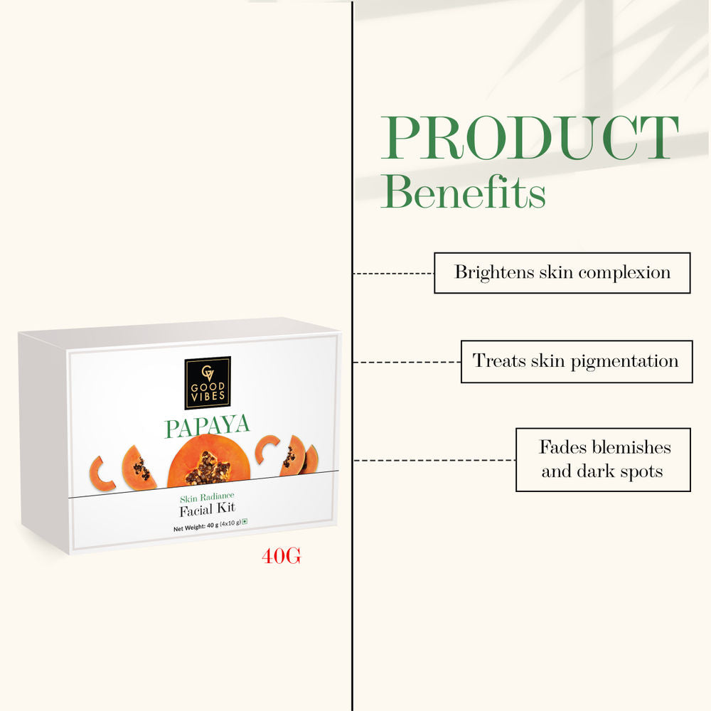 Good Vibes Skin Radiance Facial Kit - Papaya