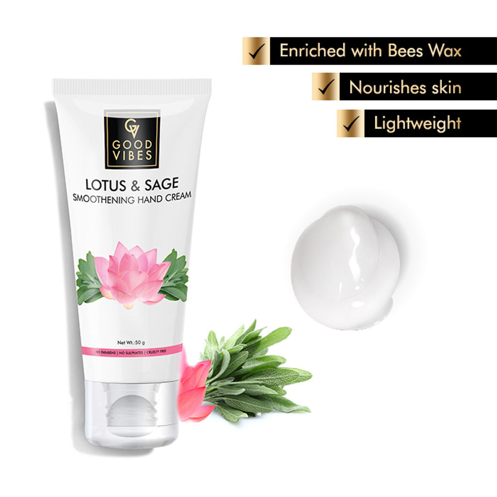 Good Vibes Smoothening Hand Cream - Lotus and Sage