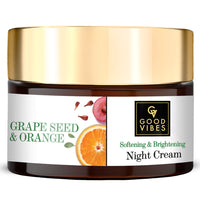 Thumbnail for Good Vibes Softening + Brightening Night Cream - Grape Seed + Orange
