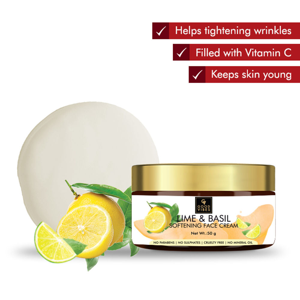 Good Vibes Softening Face Cream - Lime and Basil