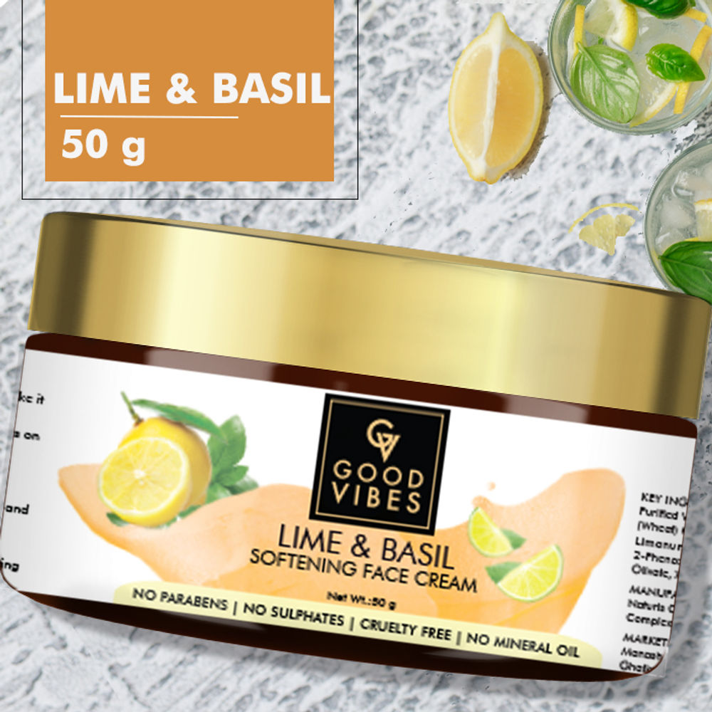 Good Vibes Softening Face Cream - Lime and Basil
