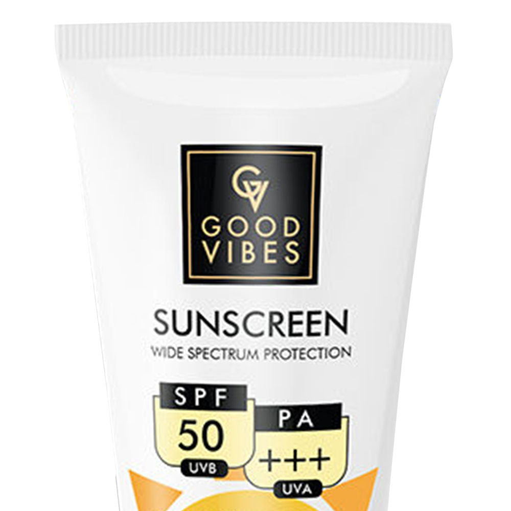 Good Vibes Wide Spectrum Protection Sunscreen with SPF 50 PA +++