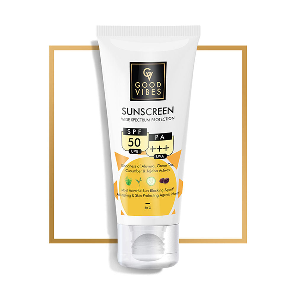 Good Vibes Wide Spectrum Protection Sunscreen with SPF 50 PA +++