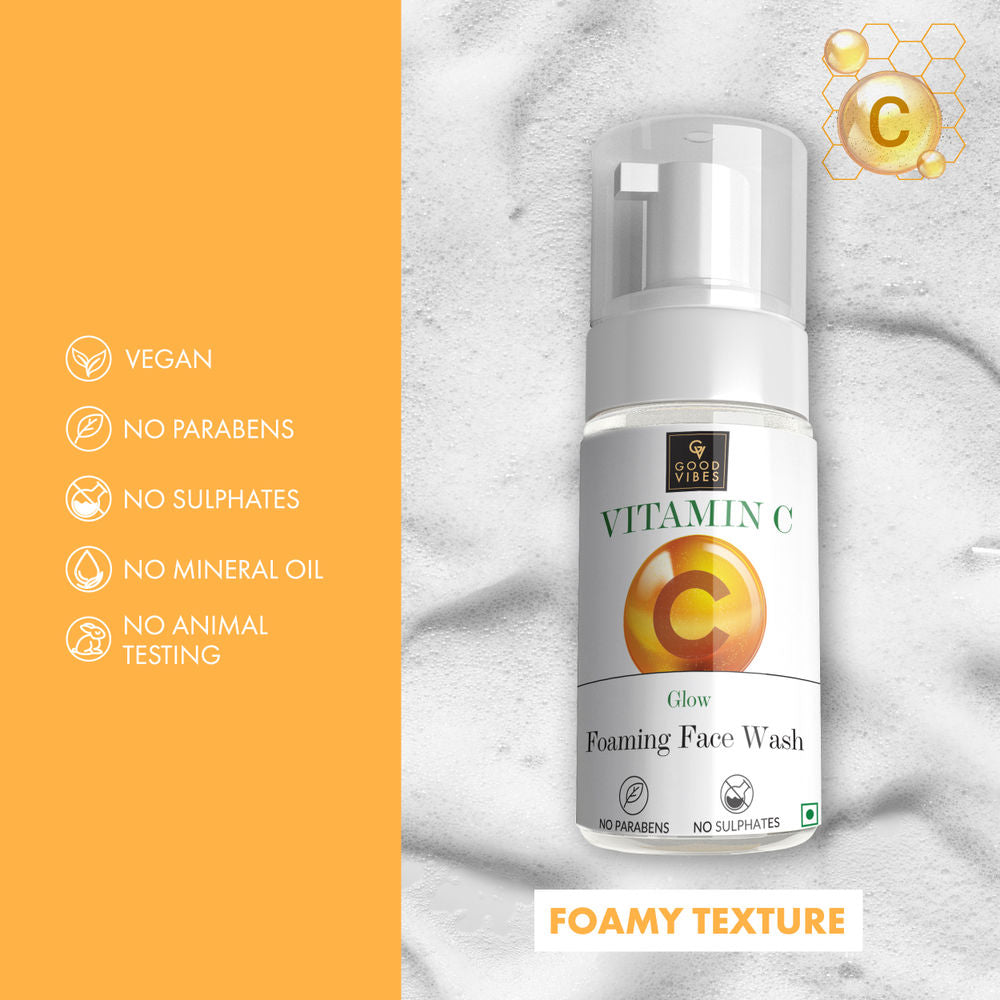 Good Vibes Vitamin C Glow Foaming Facewash