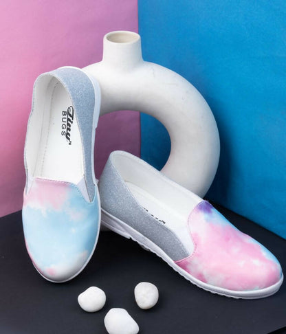 Tiny Bugs Girls Multi Color Prited Flat Casual Wear Ballerinas - Multi Color - Distacart