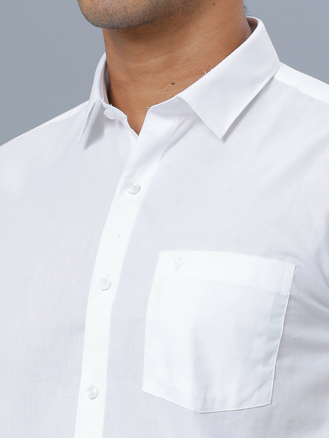 Ramraj Cotton Mens Half Sleeve Formal 100 % Cotton White Shirt - Distacart
