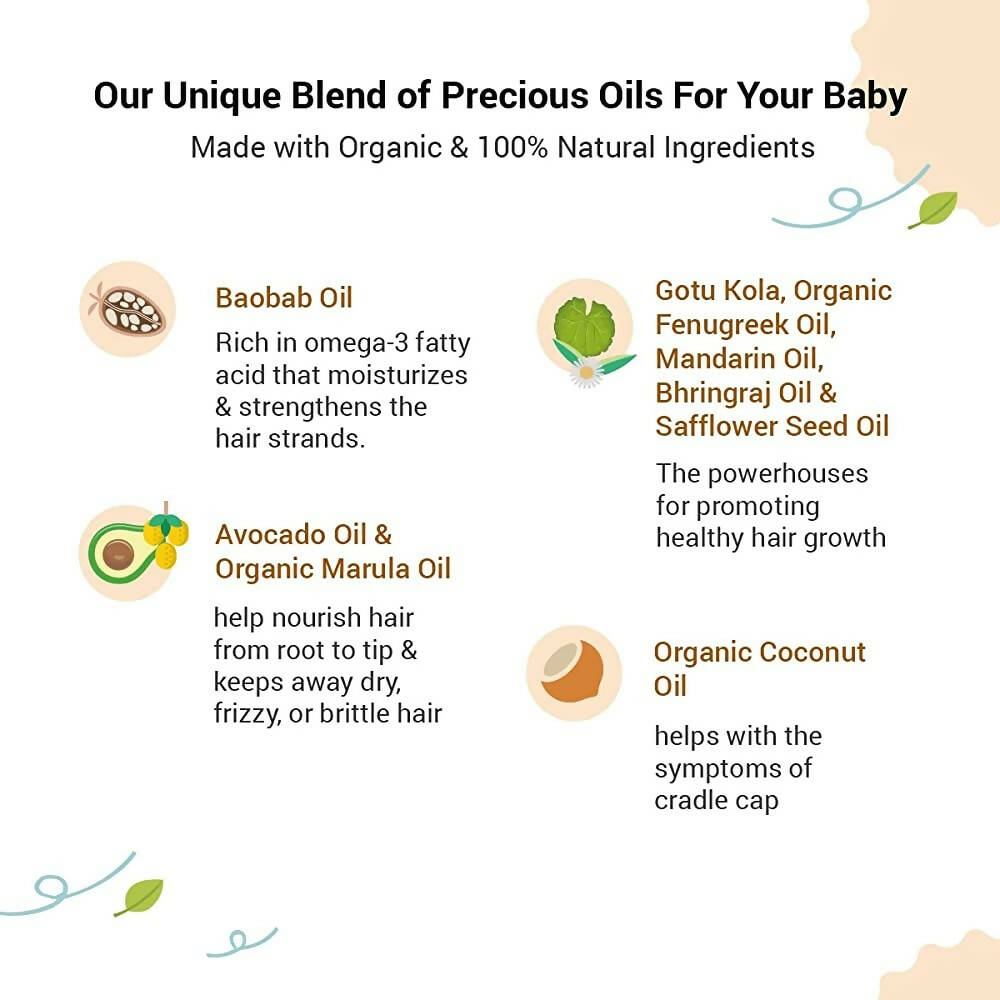 BabyChakra Strengthening Baby Hair Oil - Distacart