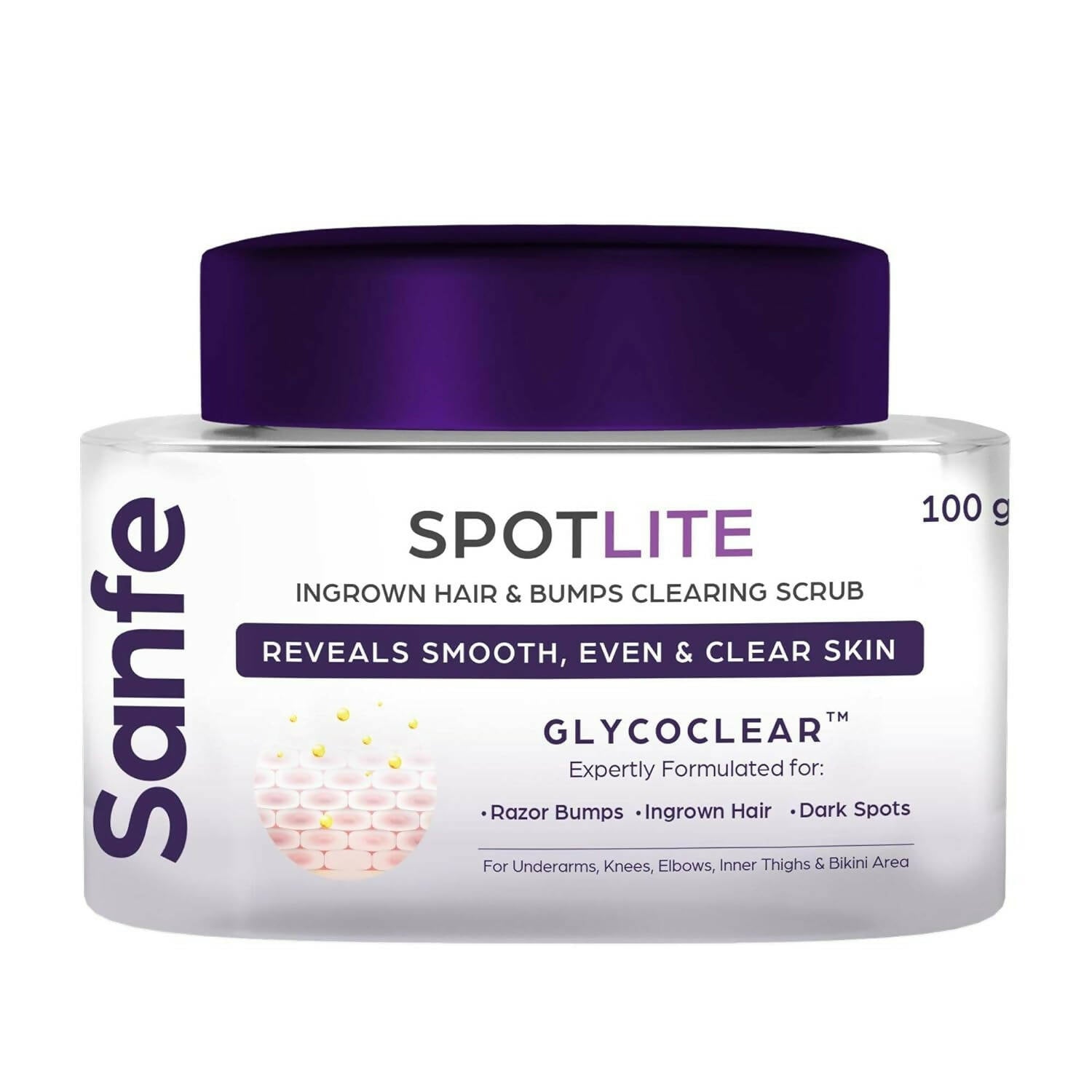 Sanfe Spotlite Ingrown Hair & Bumps Clearing Body Scrub - Distacart