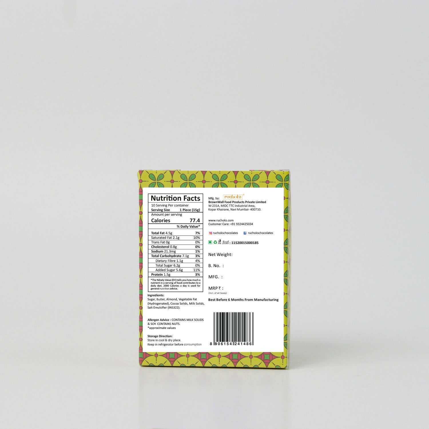 Dibha Ruchoks - Almond Praline Chocolate - Distacart