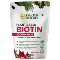 Thumbnail for Himalayan Organics Plant-Based Biotin 10000mcg (from Sesbian Grandiflora) 150 gm