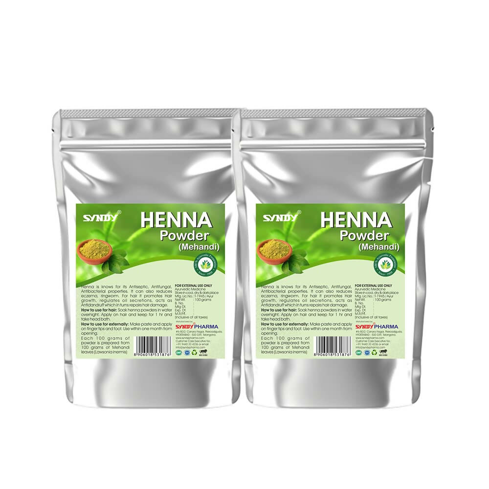 Syndy Pharma Henna Powder (Mehandi) for Hair & Skin - Distacart