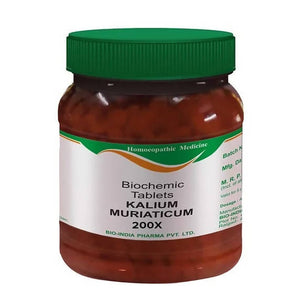 Bio India Homeopathy Kalium Muriaticum Biochemic Tablets