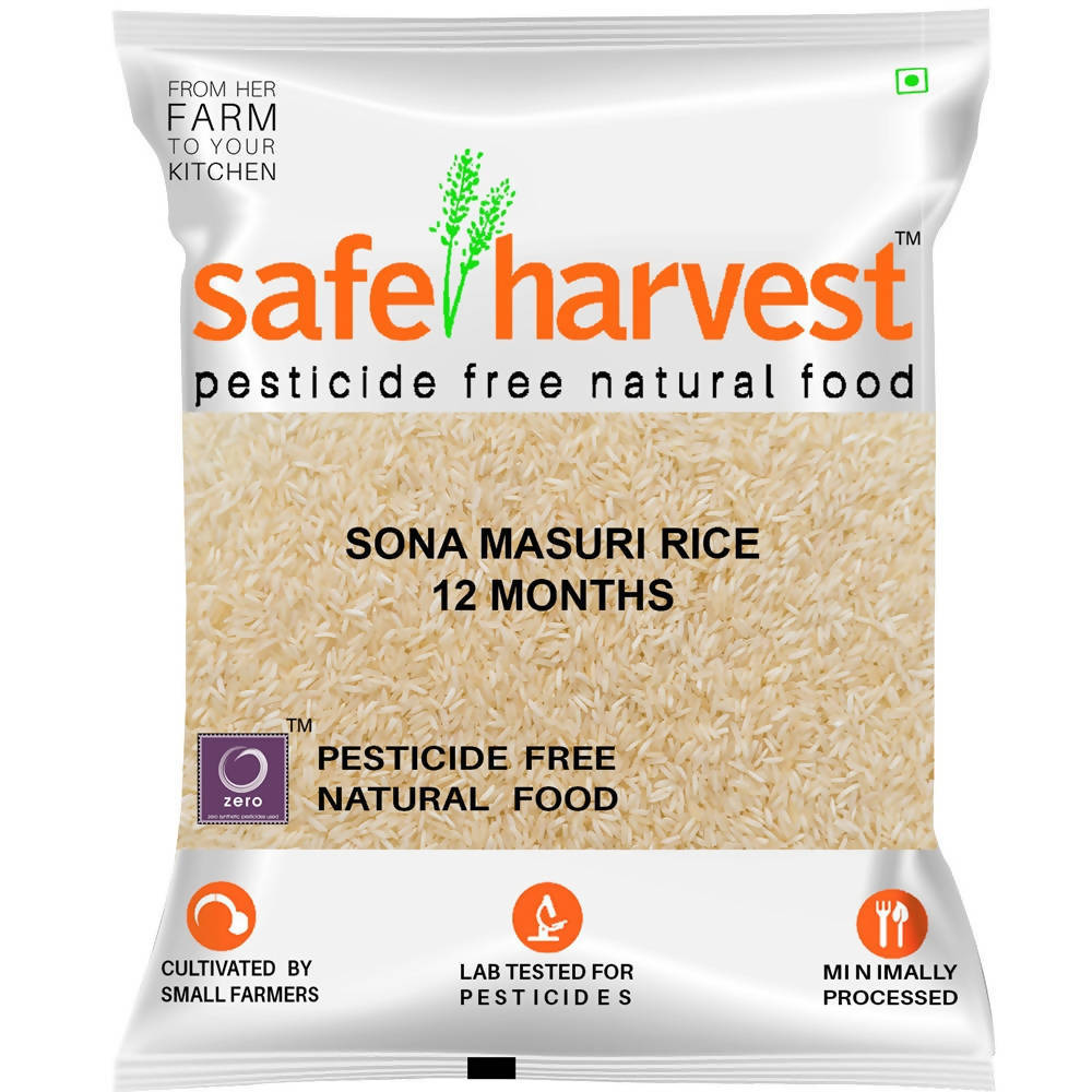 Safe Harvest Sona Masuri Raw Rice 12 Months - Distacart