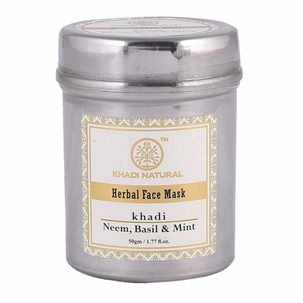 Khadi Natural Neem Basil & Mint Herbal Face Mask - Distacart