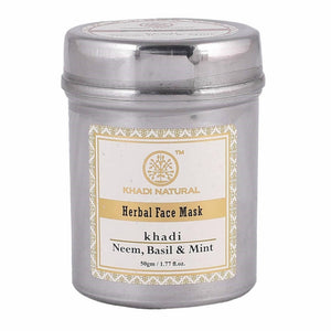 Khadi Natural Neem Basil & Mint Herbal Face Mask - Distacart
