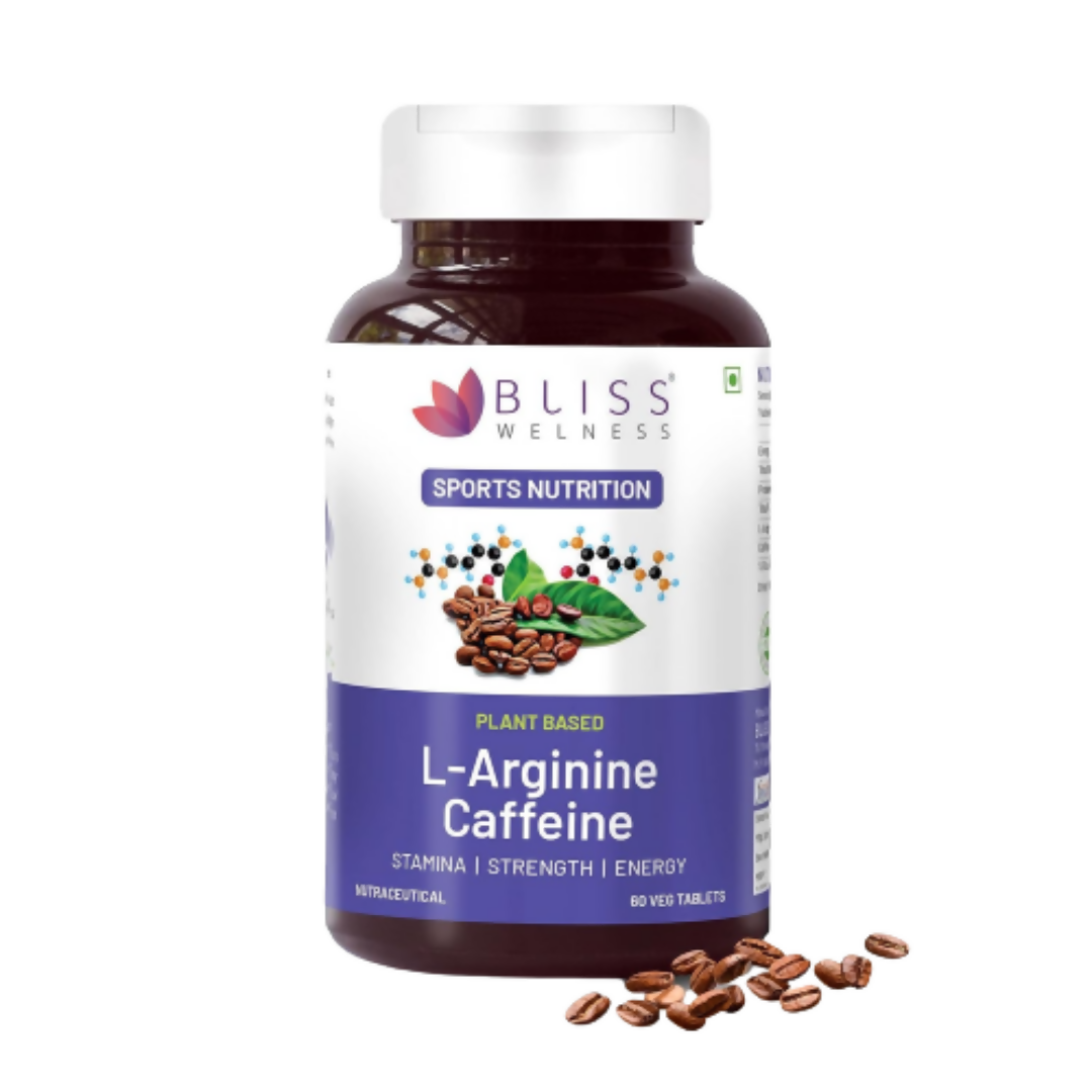 Bliss Welness L-Arginine Caffeine Tablets - Distacart