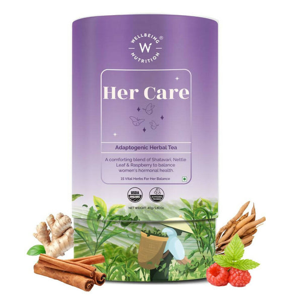 Wellbeing Nutrition Her Care Herbal Tea - Distacart