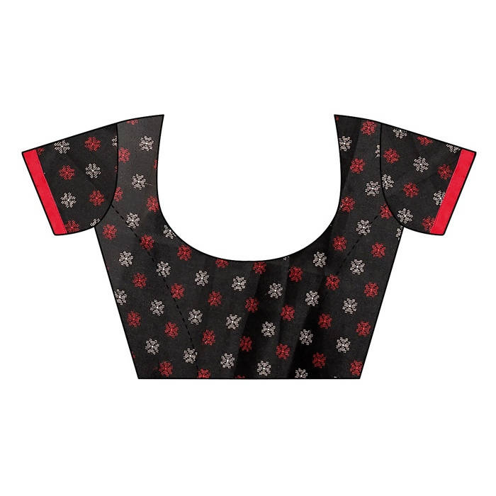 Vamika Embroidery Black Jute Silk Blouse