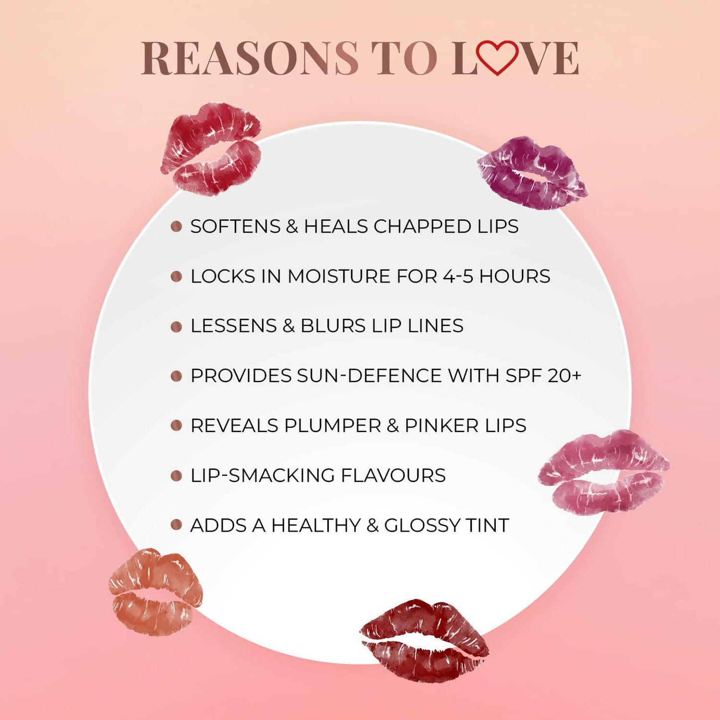 Just Herbs Tinted Beetroot Lip Balm SPF 20+ - Distacart