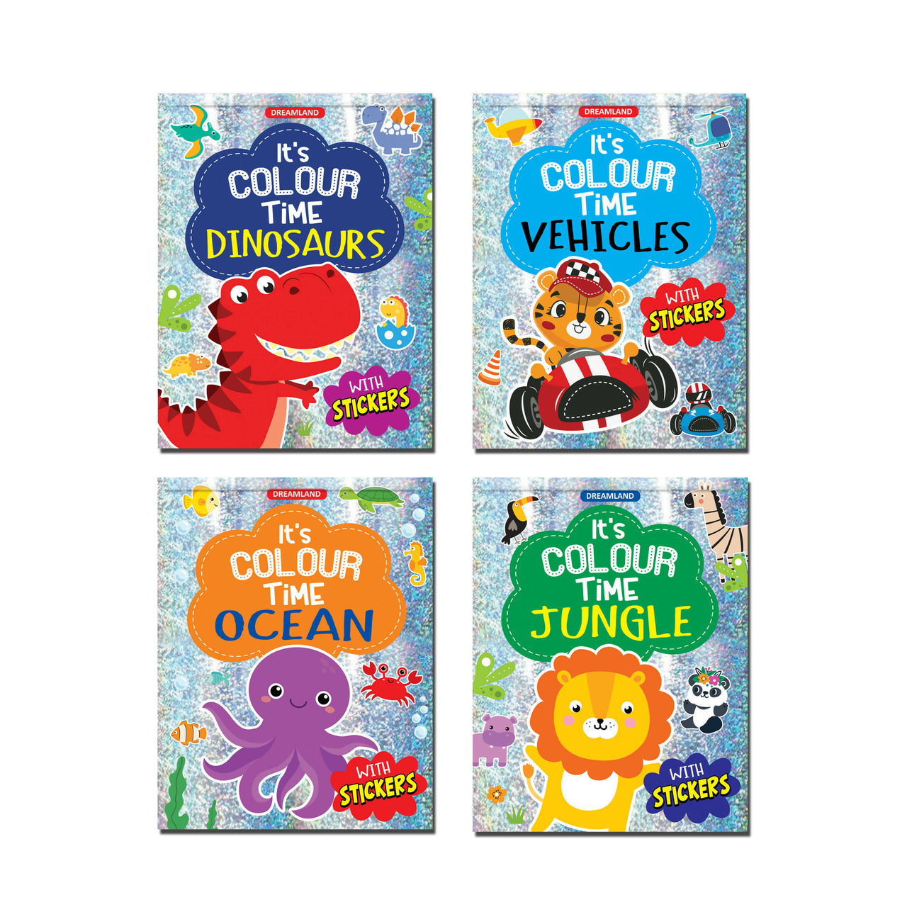 Dreamland It's Colour Time Books Pack- A Pack of 4 Books : Children Drawing, Painting & Colouring Book - Distacart