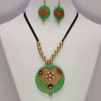 Thumbnail for Terracotta Jewelry Round Inner Heart with Earrings