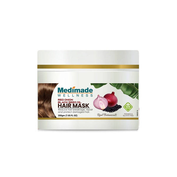 Medimade Wellness Red Onion & Black Seed Oil Hair Mask - Distacart