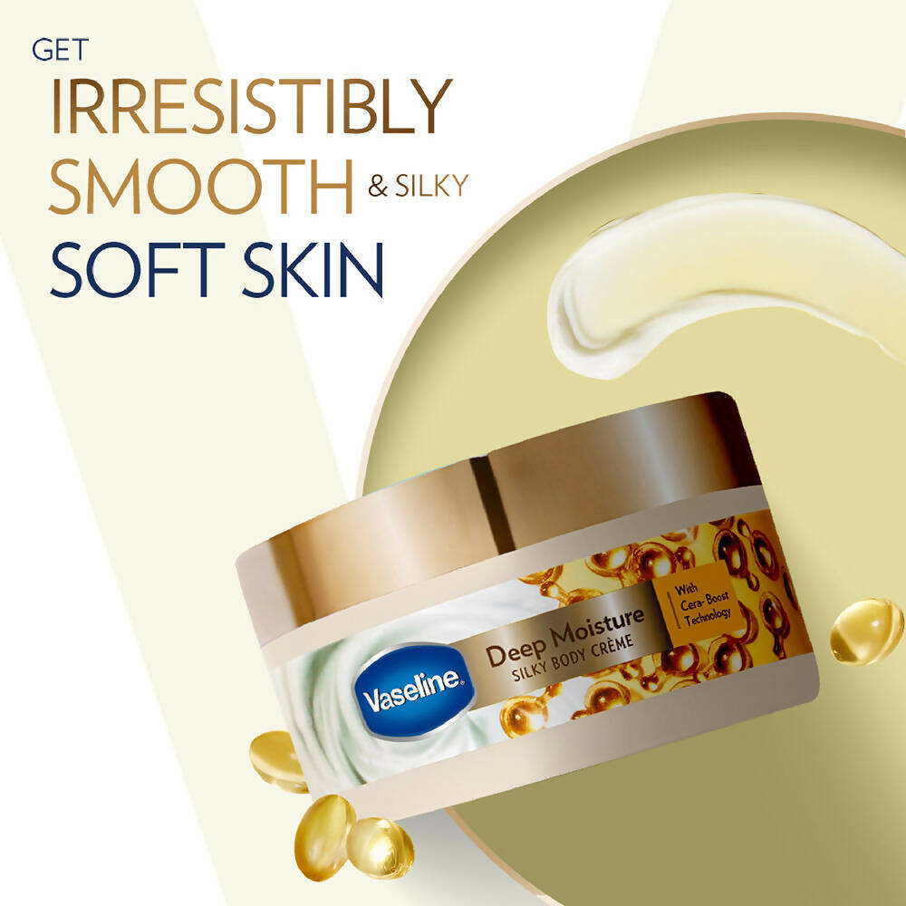 Vaseline Deep Moisture Silky Body Creme - Distacart