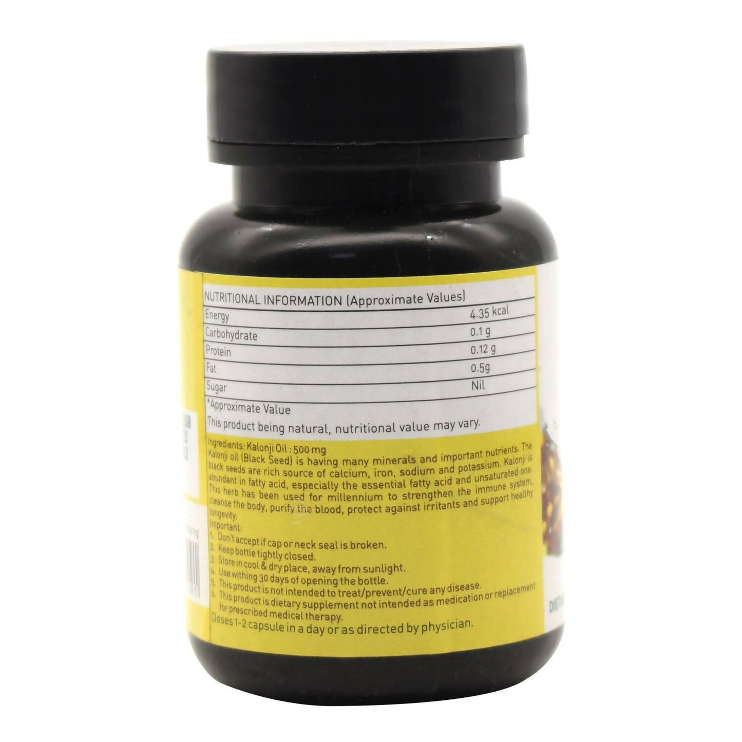 Nutriorg Blackseed Oil Soft Gel Capsules - Distacart