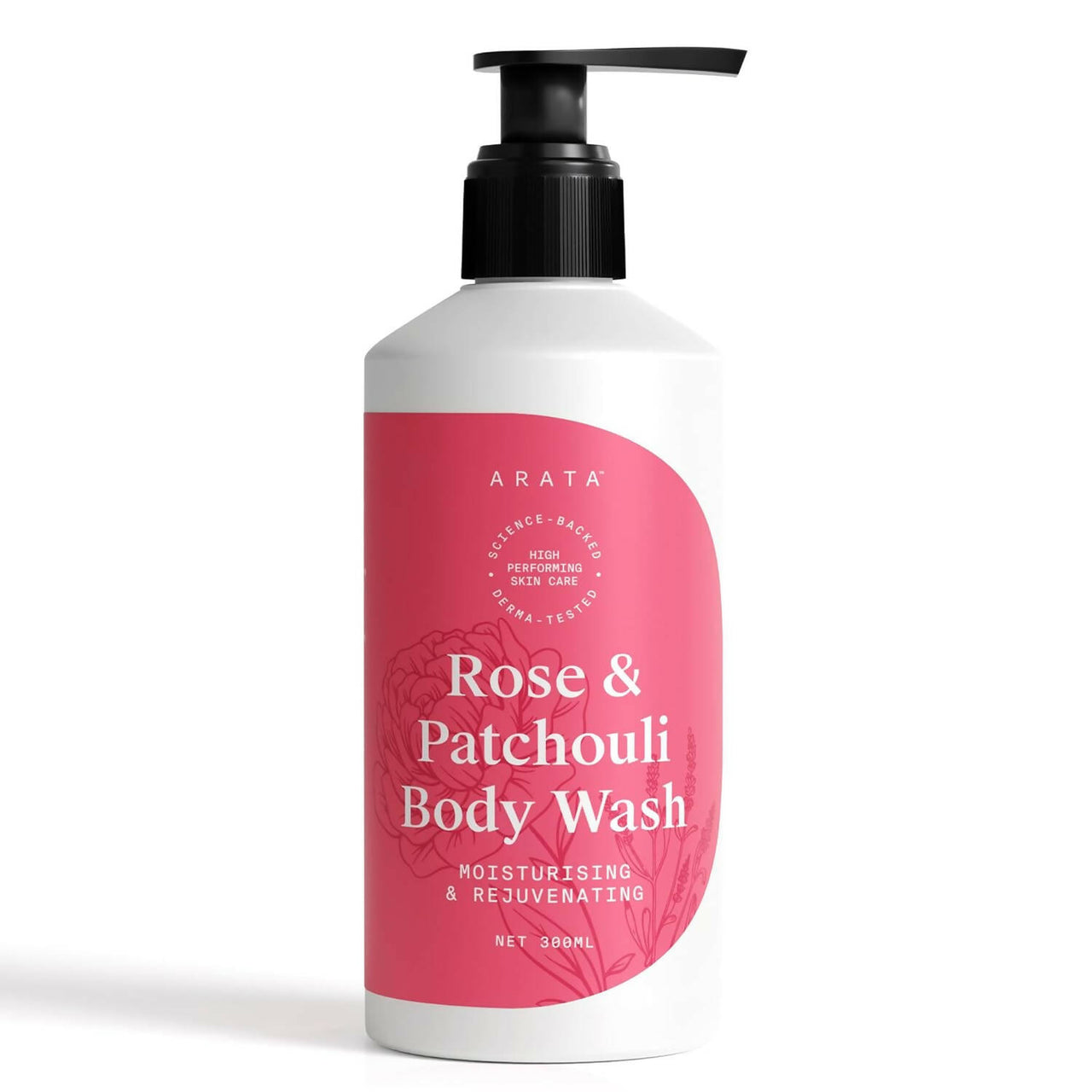 Arata Rose & Patchouli Body Wash - Distacart
