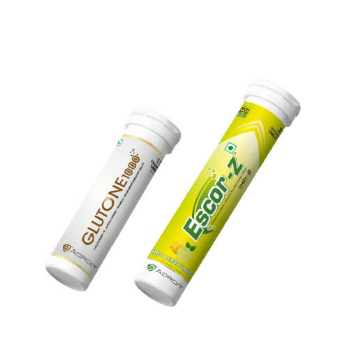 Glutone 1000 & Escor-Z Tablets Combo Pack - Distacart