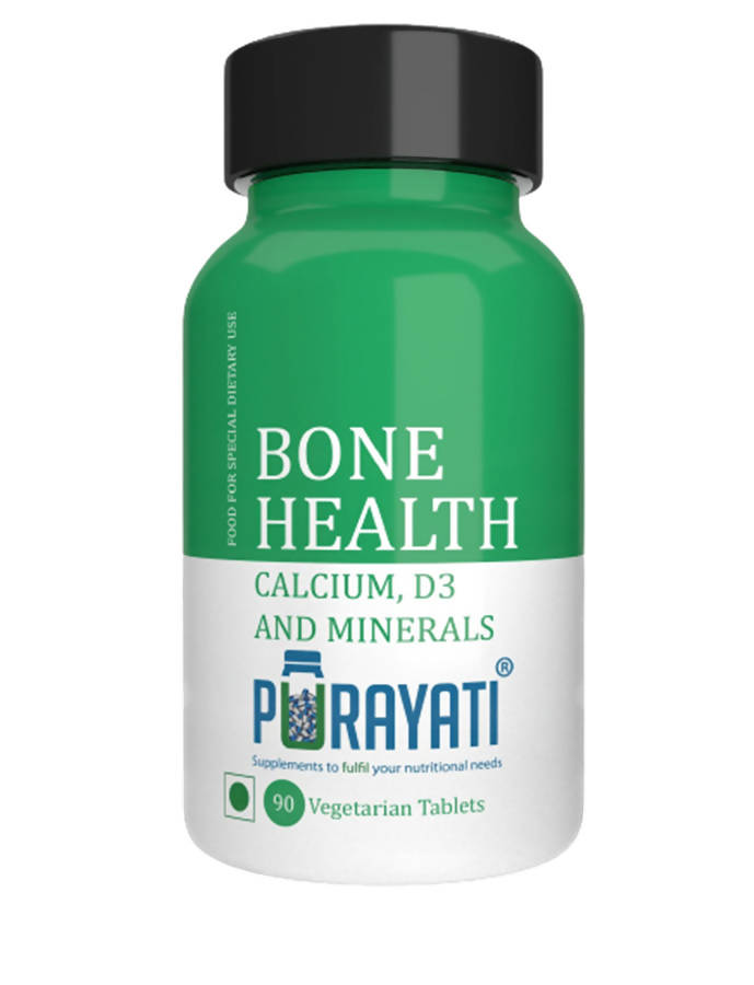 Purayati Bone Health Calcium, D3 And Minerals Tablets