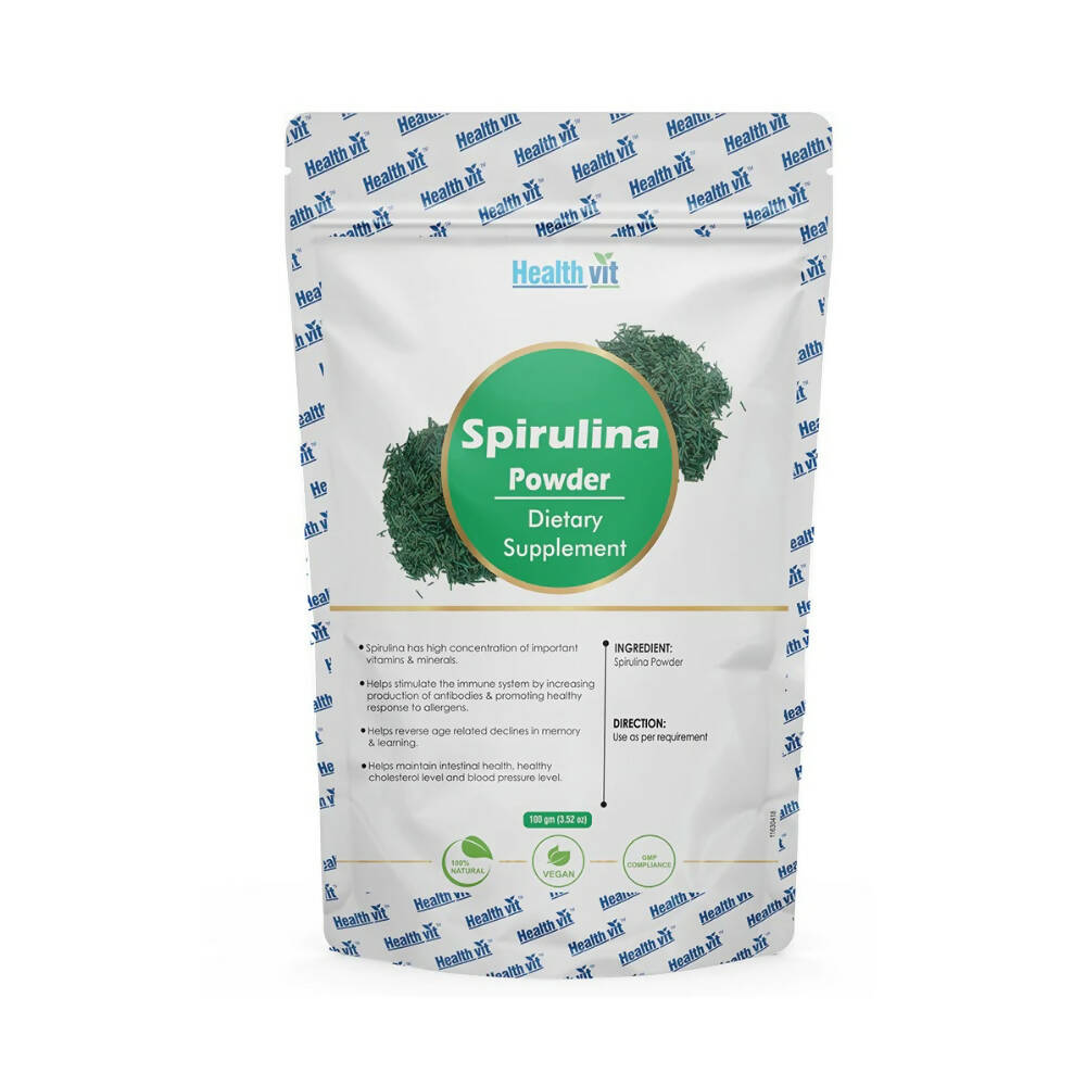Healthvit Natural Spirulina Powder - Distacart