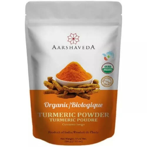 Aarshaveda Organic Turmeric Powder - Distacart