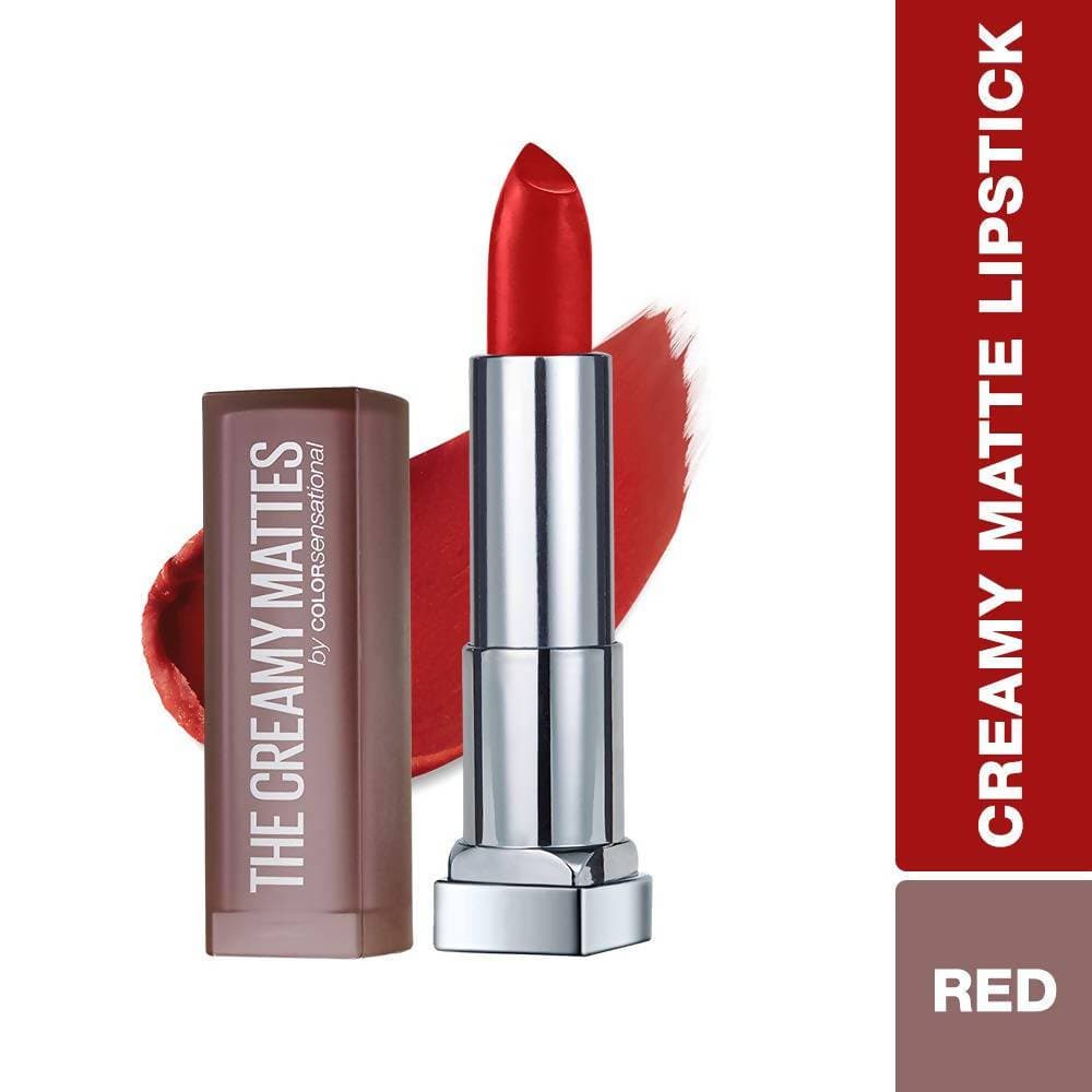 Maybelline New York Color Sensational Creamy Matte Lipstick / 634 Bold Crimson - Distacart