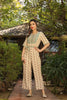 Juniper Women Ivory Rayon Printed Straight Jumpsuit - Distacart