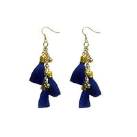 Thumbnail for Tiaraa Girl'S Alloy Tassel Hanging Earrings (Blue) - Distacart