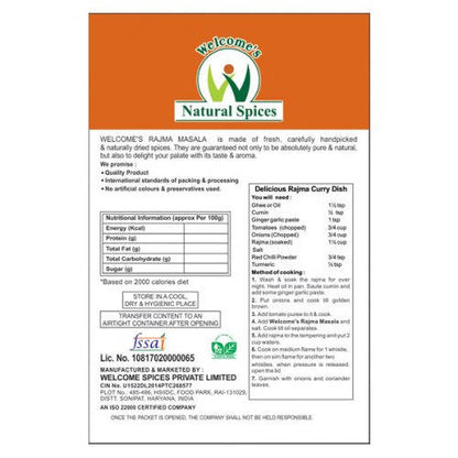 Welcome’s Natural Spices Rajma Masala Powder - Distacart