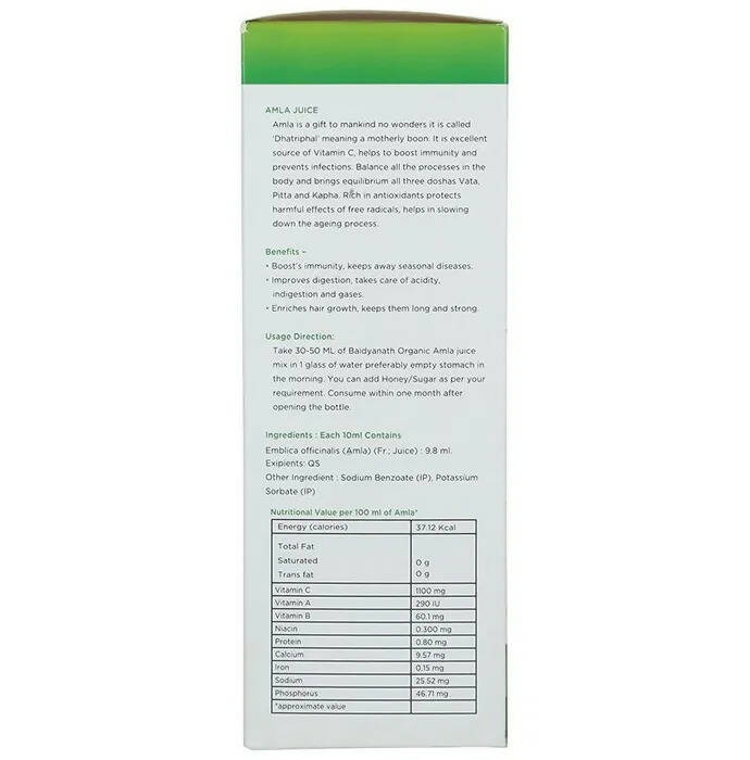 Baidyanath Jhansi Amla Juice - Distacart