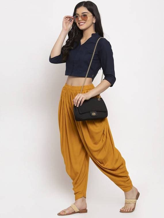 Women’s Mustard Dhoti Pant CH09D