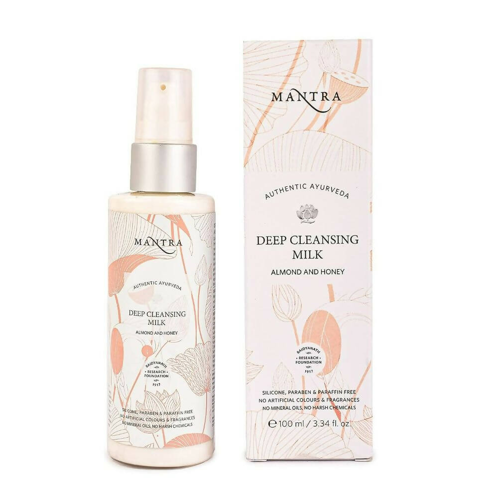 Mantra Herbal Deep Cleansing Milk Almond and Honey - Distacart