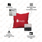 Thumbnail for Indigifts Valentine Gifts For Girlfriend Travel Quote Blue Cushion Cover With Filler - Distacart