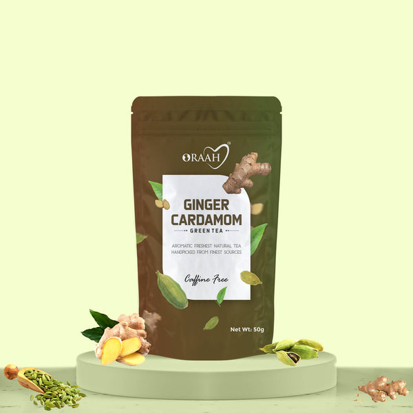 Oraah Ginger Cardamom Green Tea - Distacart